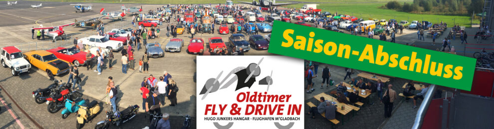 Saisonabschluss: OLDTIMER FLY & DRIVE IN am 26. September 2021 Saisonabschluss: OLDTIMER FLY & DRIVE IN am 26. September 2021